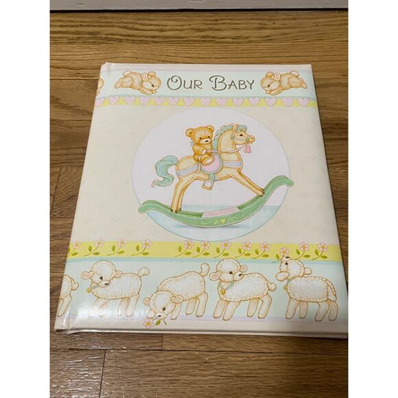 HALLMARK Vintage Our Baby Book Adoption 1982 Keepsake Album Photos Memories - Picture 1 of 9